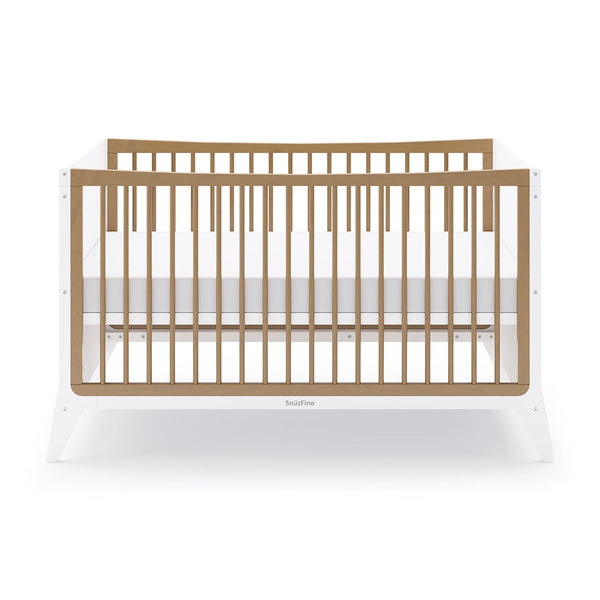 SnuzFino Cot Bed White Natural Snuz